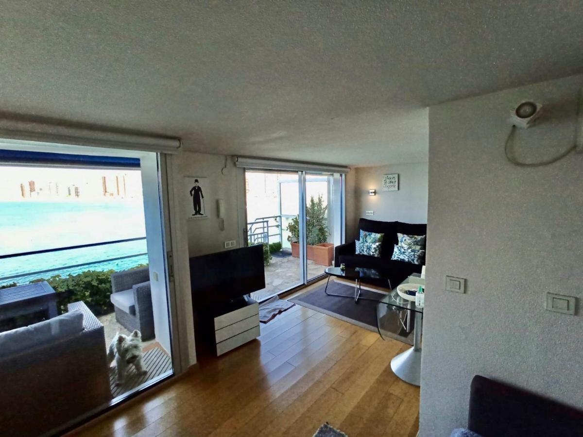 Estudio Primera Linea Con Acceso Privado Al Mar Benidorm Luaran gambar