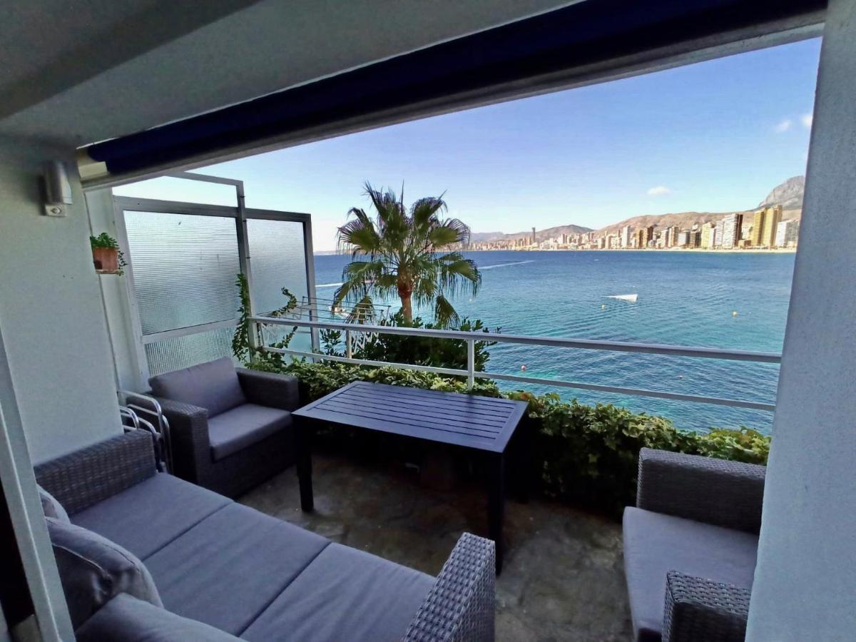Estudio Primera Linea Con Acceso Privado Al Mar Benidorm Luaran gambar