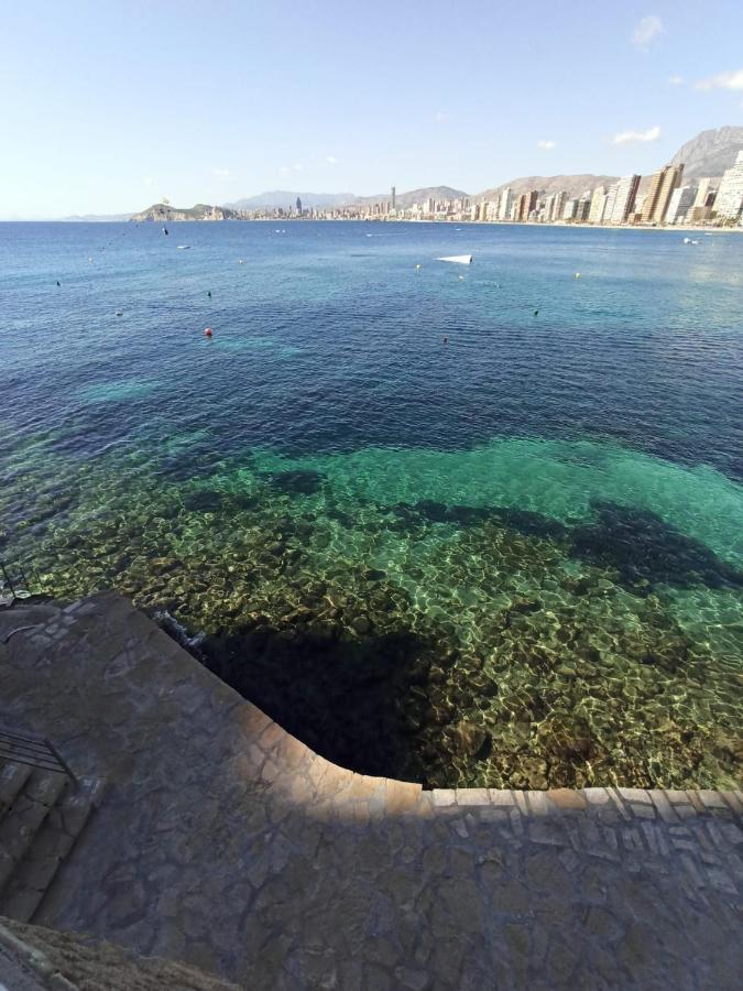 Estudio Primera Linea Con Acceso Privado Al Mar Benidorm Luaran gambar